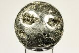 Polished Pyrite Sphere - Peru #193657-1